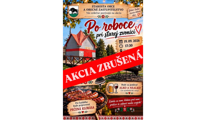 !!!AKCIA ZRUŠENÁ!!!