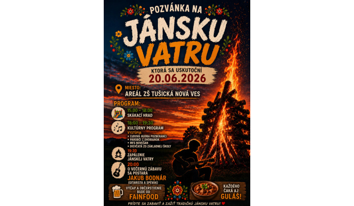 Jánska vatra 20. 6. 2026