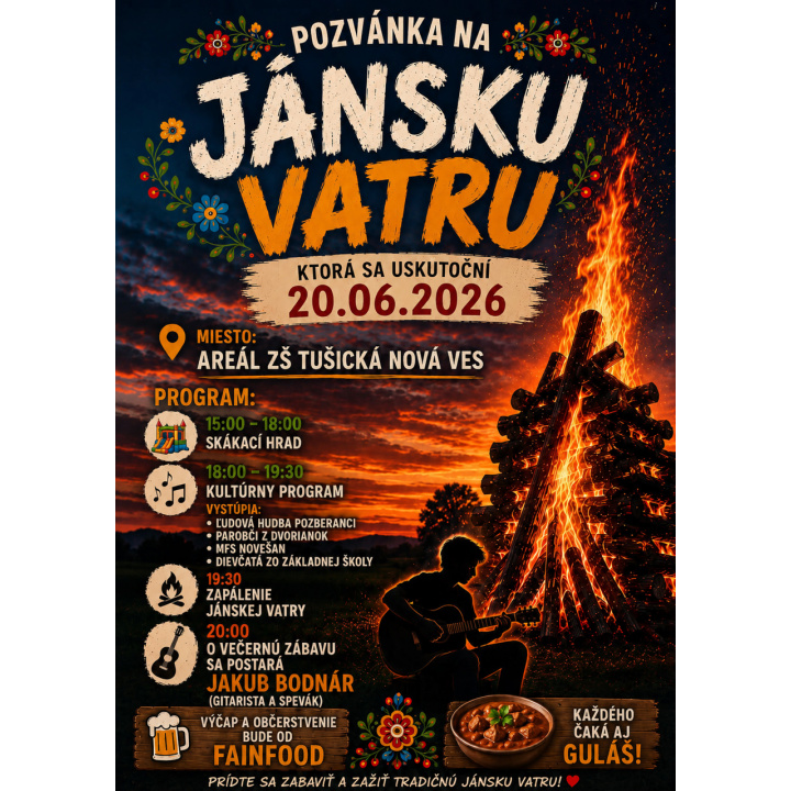 Jánska vatra 20. 6. 2026